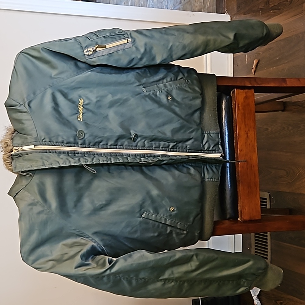 Southpole jacket with faux fur lined hood